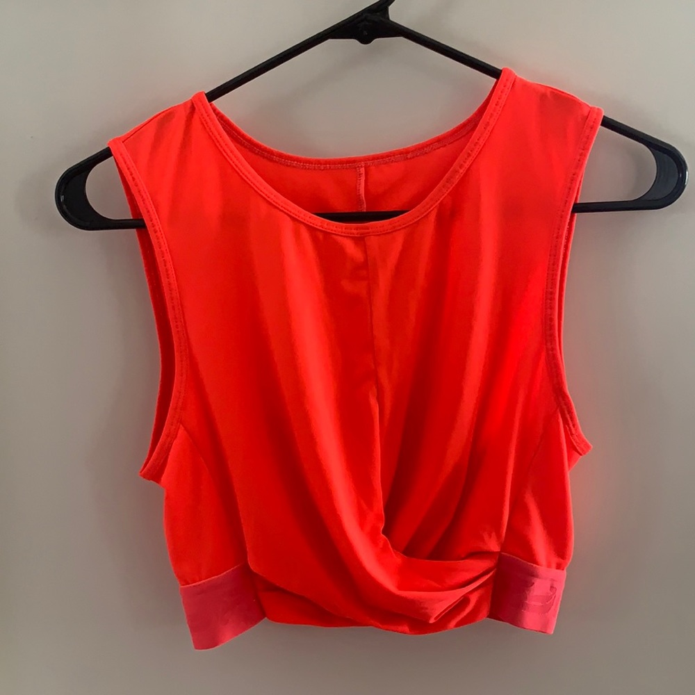 Orange athletic top